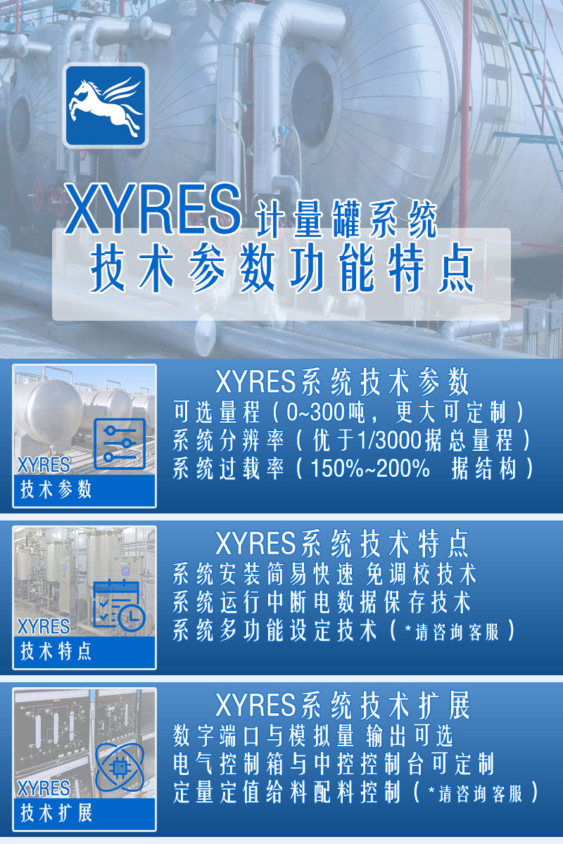 XYRES電子稱重式計量罐系統(tǒng) 配置參數(shù)